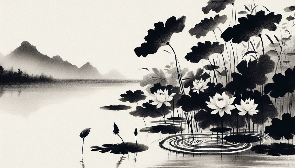 【和風】余白筆 夏の風物詩 - 墨絵の情景素材パック