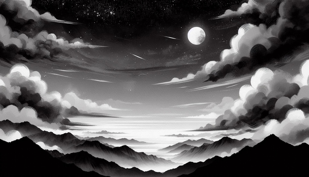 【和風】余白筆 夏の風物詩 - 墨絵の情景素材パック