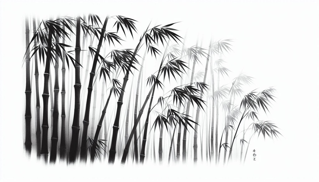 【和風】余白筆 夏の風物詩 - 墨絵の情景素材パック