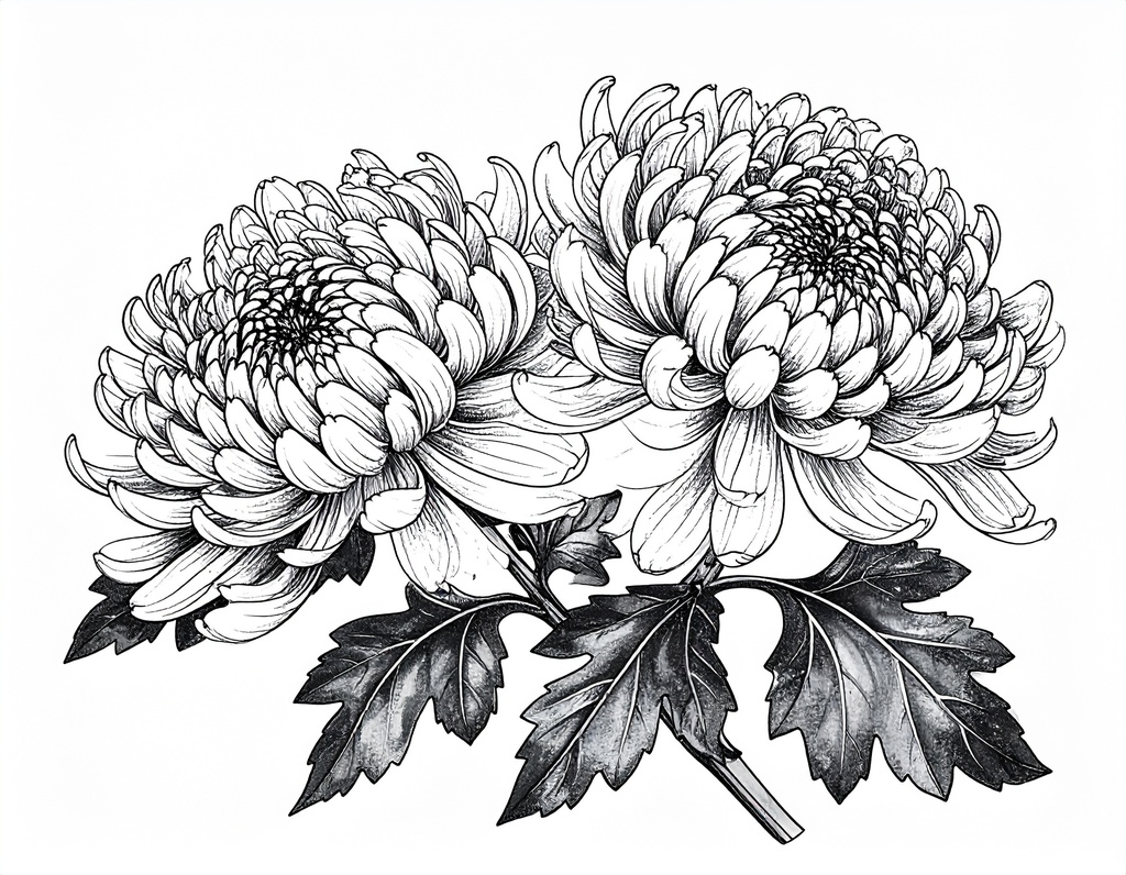 余白筆 - 残暑から秋へ、和風情景素材パック