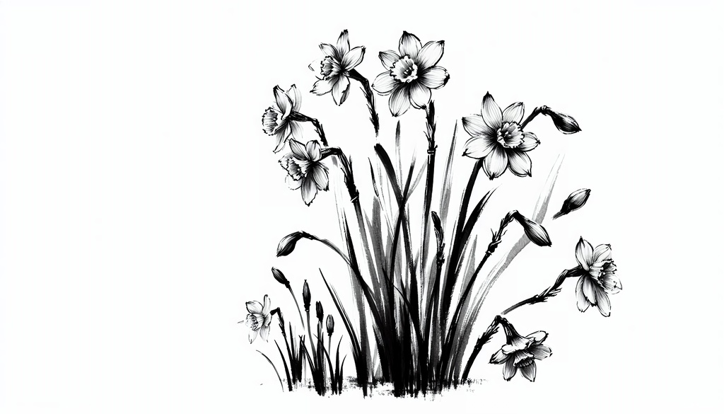 余白筆 - 凍てつく冬と温かな情景素材集