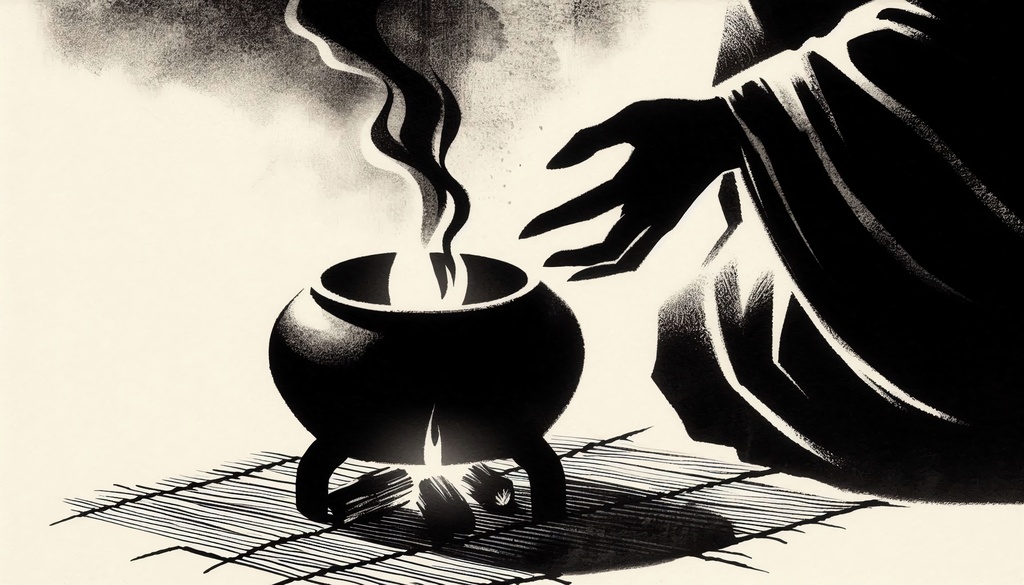 余白筆 - 凍てつく冬と温かな情景素材集