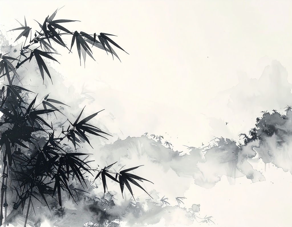 飾れる禅:墨絵アートポストカード10選