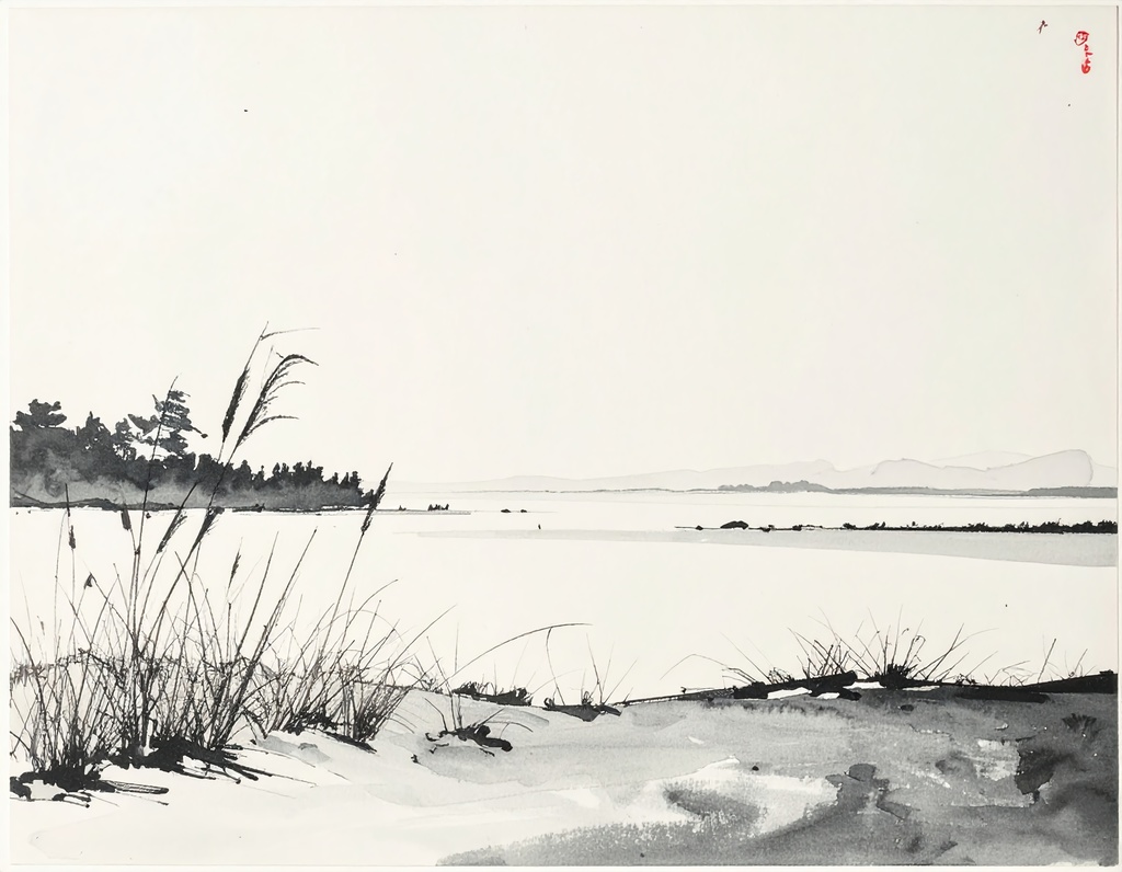 飾れる禅:墨絵アートポストカード10選