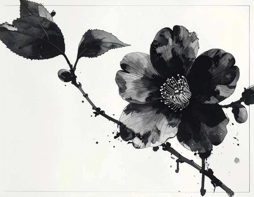 飾れる禅:墨絵アートポストカード10選