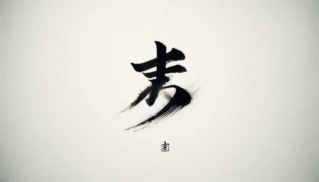 深遠なる白:冬の訪れと内省の墨画