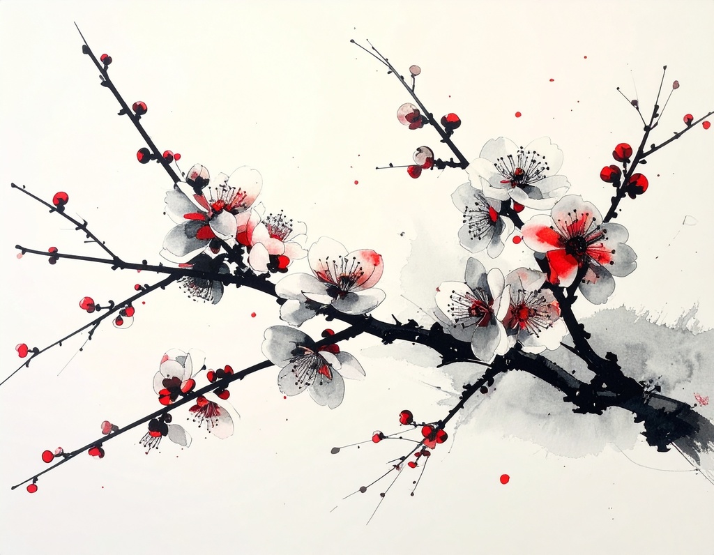 静謐の迎春:墨の余白が整える新年アート10選