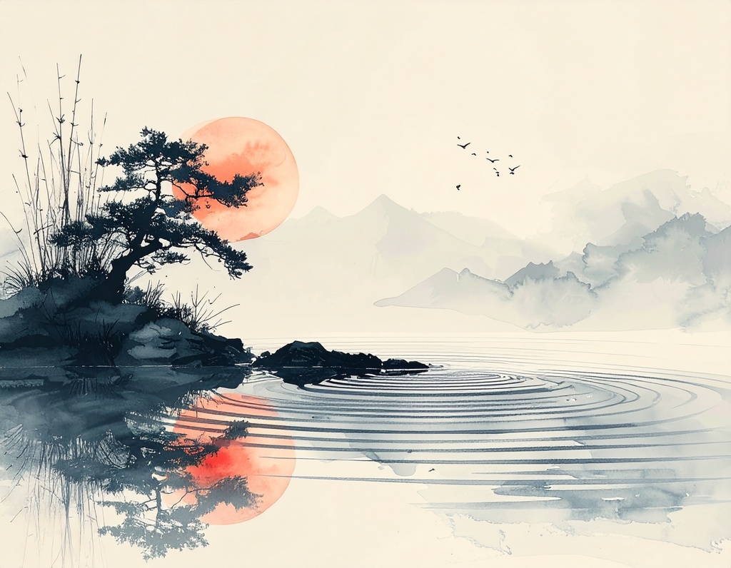 静謐の迎春:墨の余白が整える新年アート10選