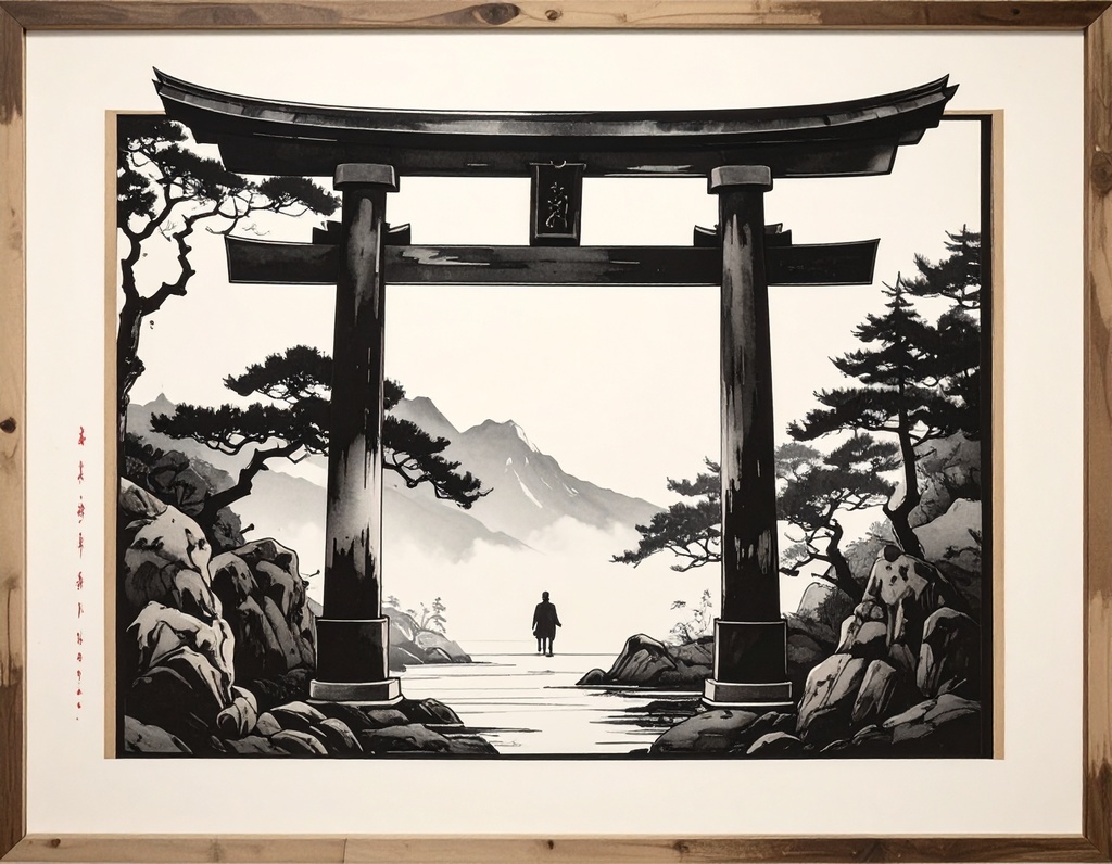 静謐の迎春:墨の余白が整える新年アート10選