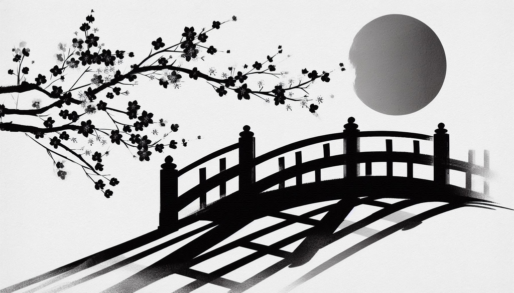 桜影(さくらかげ):淡墨で描く春の静寂素材集