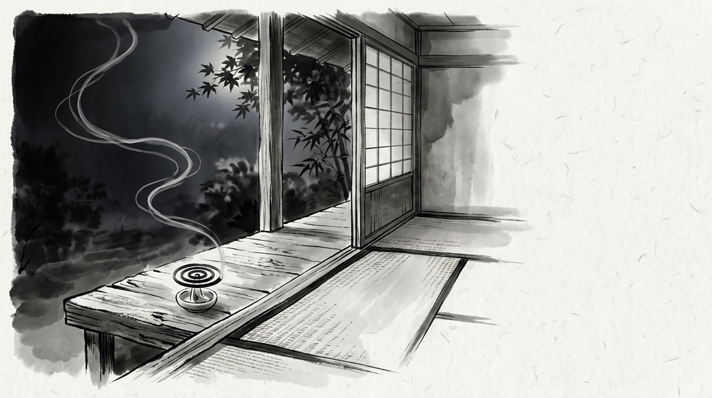 【TRPG・配信背景】宵涼(よいすずみ)|夏夜と怪談の和風墨絵背景素材集 10枚セット