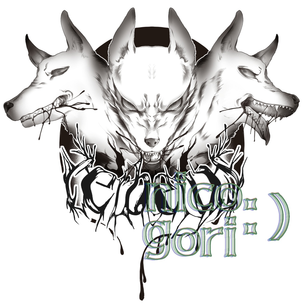 【タトゥー風】ケロベロス