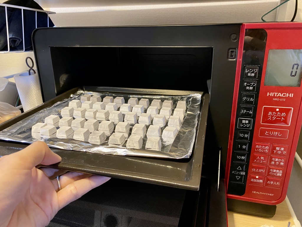 陶キーキャップ(3個セット:黒、白、混)