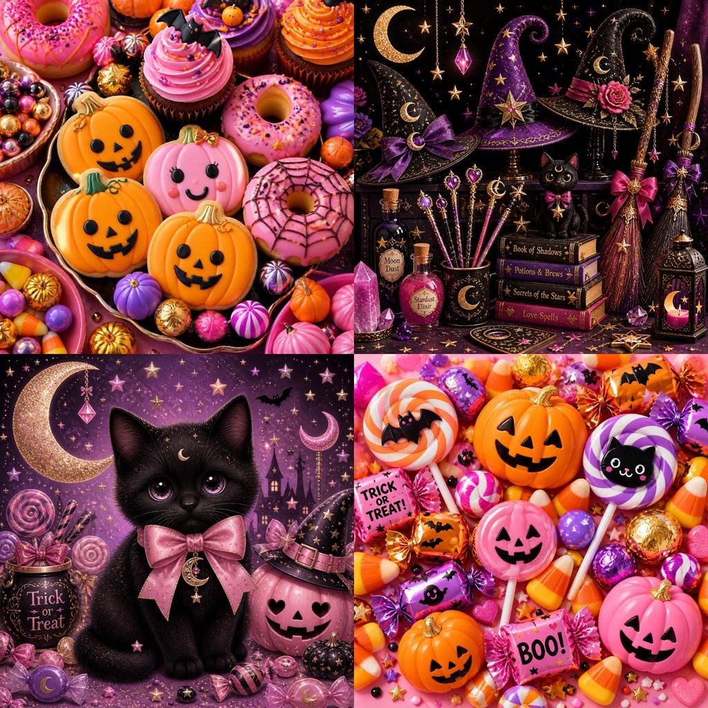 ハロウィン デジタルペーパー|かわいい Halloween 10柄セット|背景素材・デザイン素材