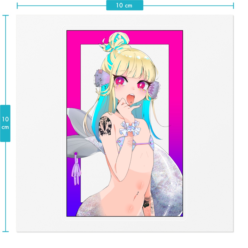 にんぎょちゃんステッカー