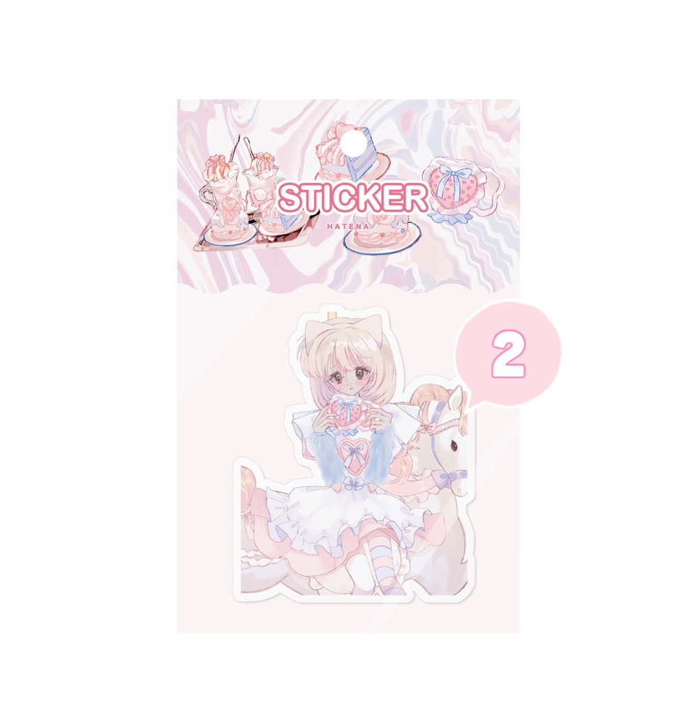 はてなのおんなのこ☆ステッカー