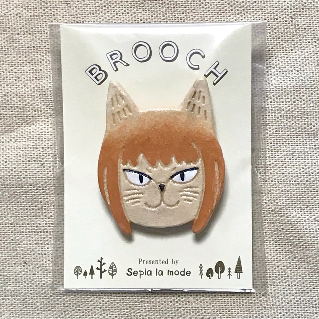【再々販】Scandinavianimal*DAYS 木粉粘土ブローチ【全6種】