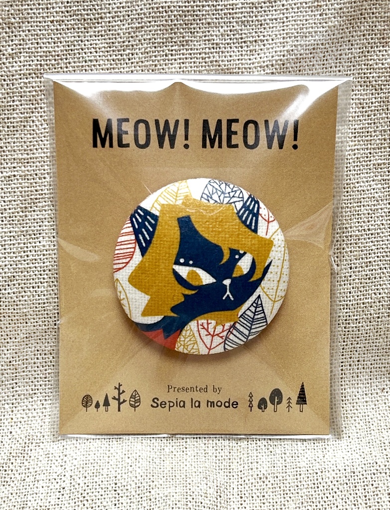 【再販】くるみボタンブローチ【全4種】