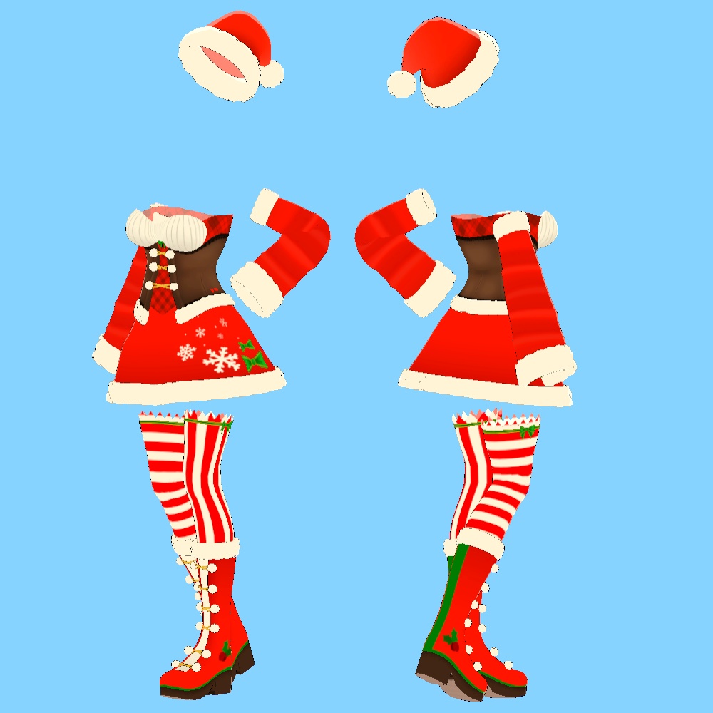 竜胆と舞夜用衣装クリスマスジョイ || Rindo and Maya Christmas Joy Outfit