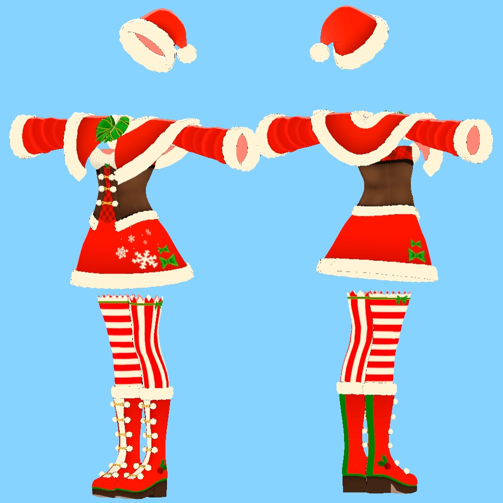 竜胆と舞夜用衣装クリスマスジョイ || Rindo and Maya Christmas Joy Outfit