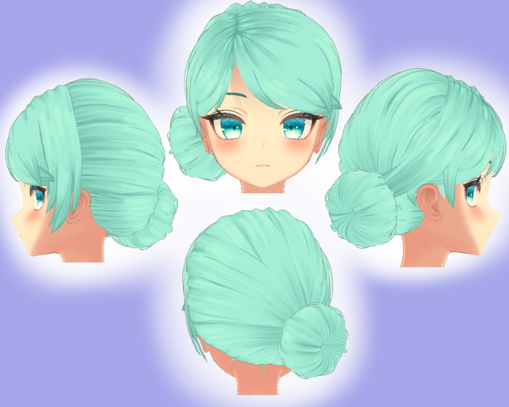 【無料配布】サイドお団子ヘア || FREE Side Bun Hair