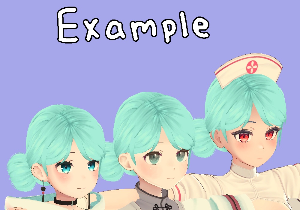 【無料配布】サイドお団子ヘア || FREE Side Bun Hair