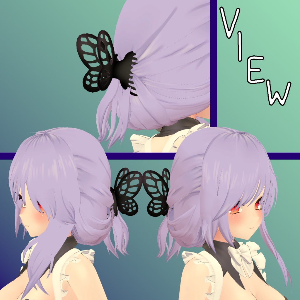 アバター向け クリップアップヘア || For Avatars Updo Clip Hair