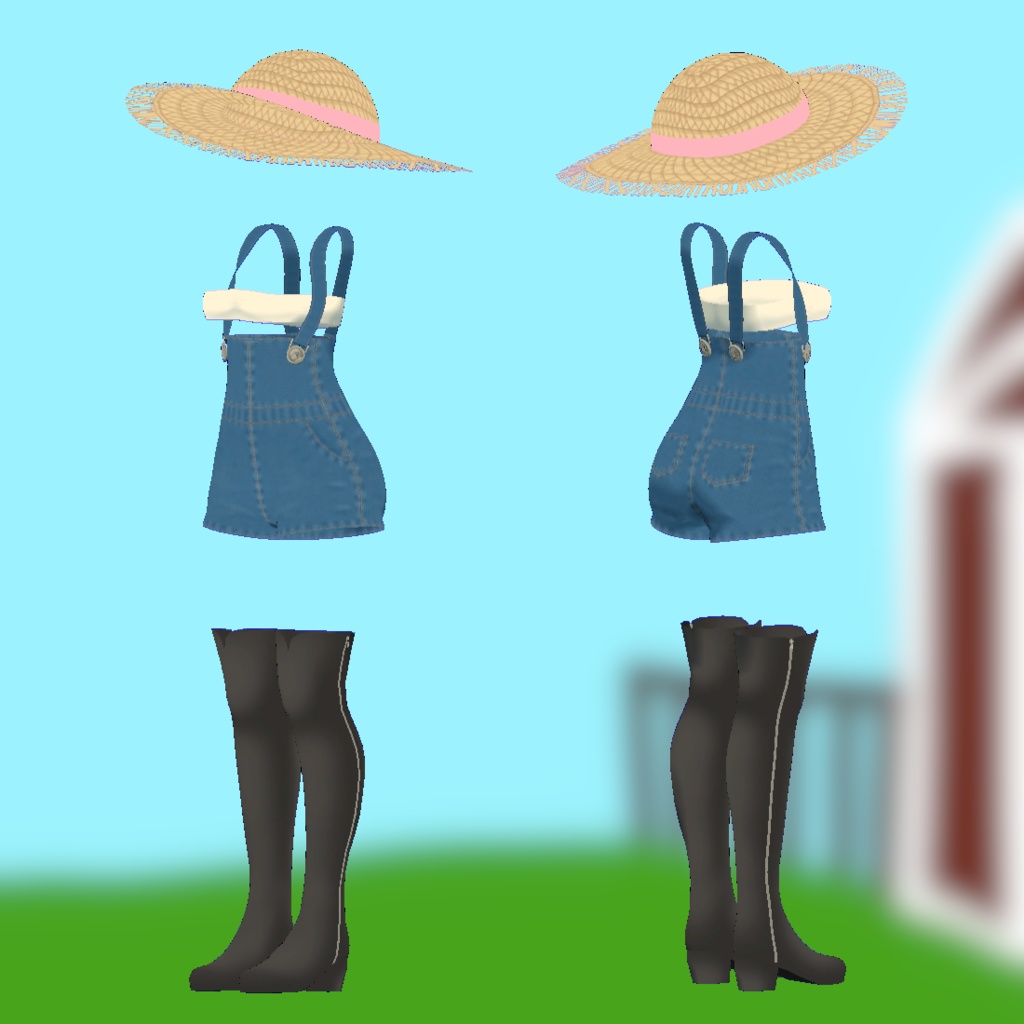 桔梗用デニム衣装 || Kikyo Denim Outfit