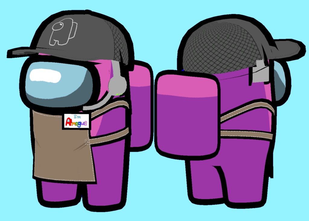 【Among Us Follower(by hfcRed)用】衣装パック 1 || 【For: Among Us Follower(by hfcRed) 】Outfit Pack 1