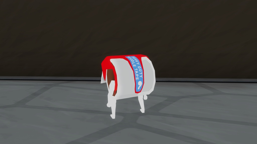 (無料FREE)PB対応VRChat向けアバター【テープマン】|| VRC Avatar: Tapeman