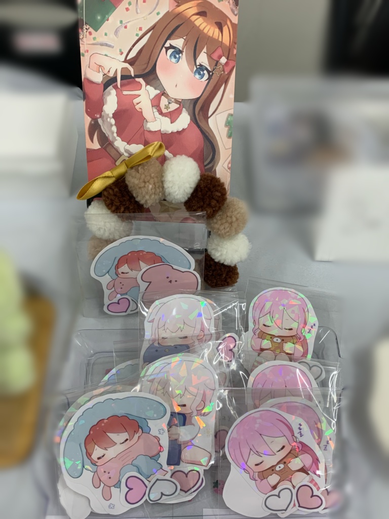 すやすやステッカー&クリスマスポスカ