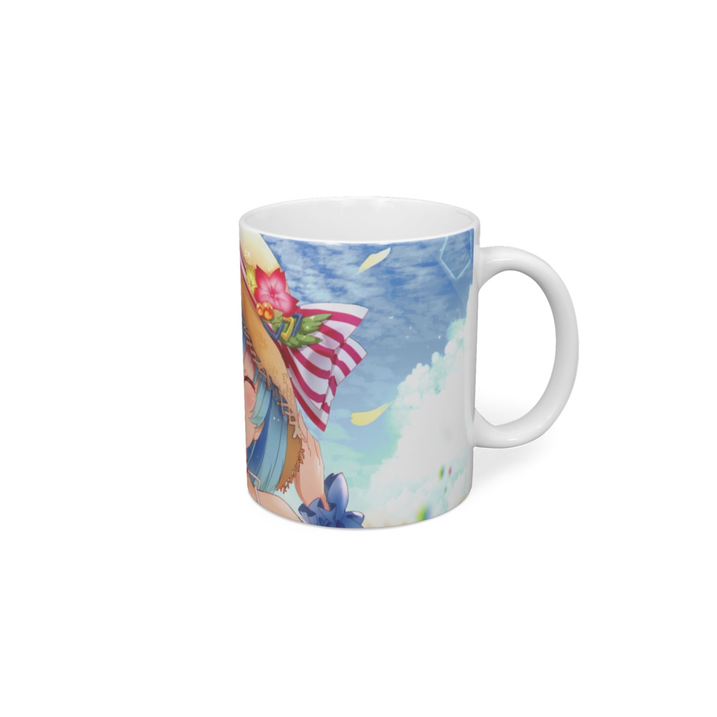 【マグカップ】向日葵のような笑顔(サティスイラストコンテスト2021summer受賞作品)