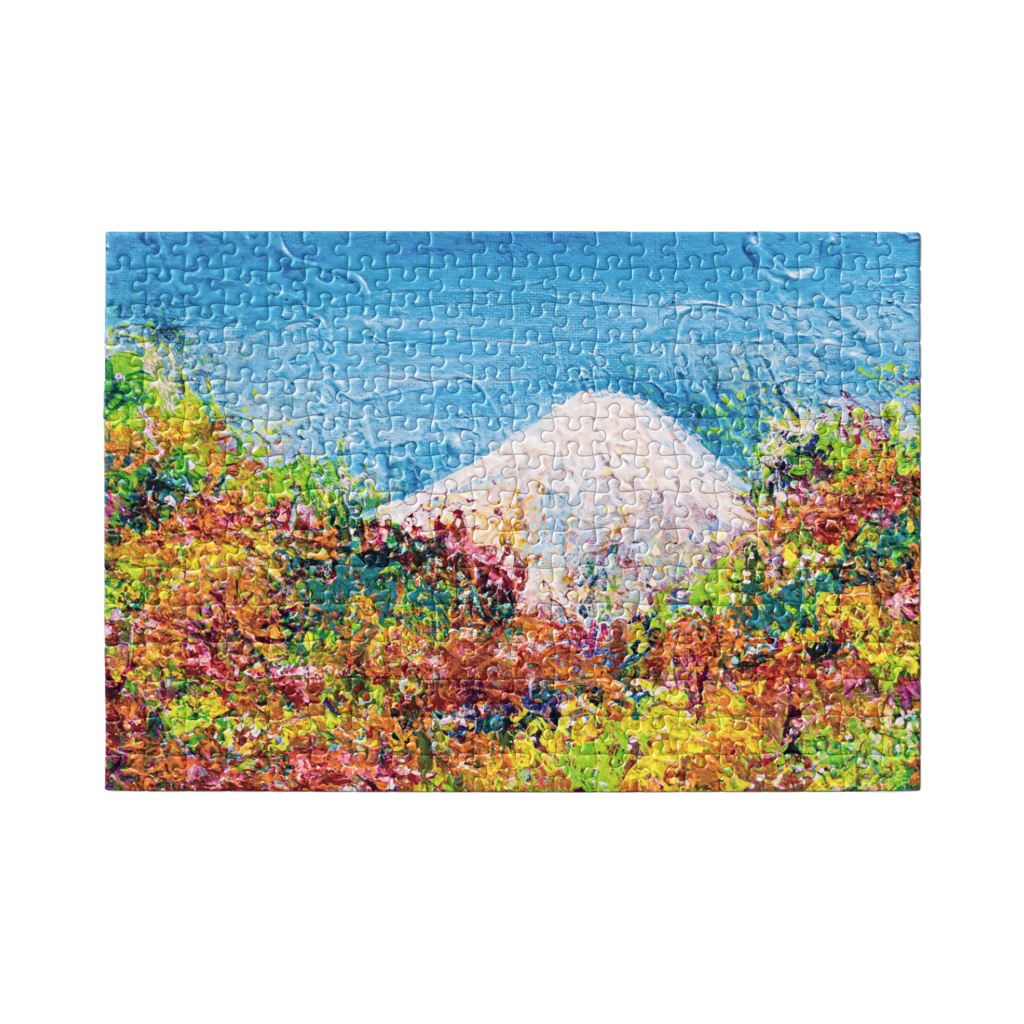 紅葉と富士山パズル