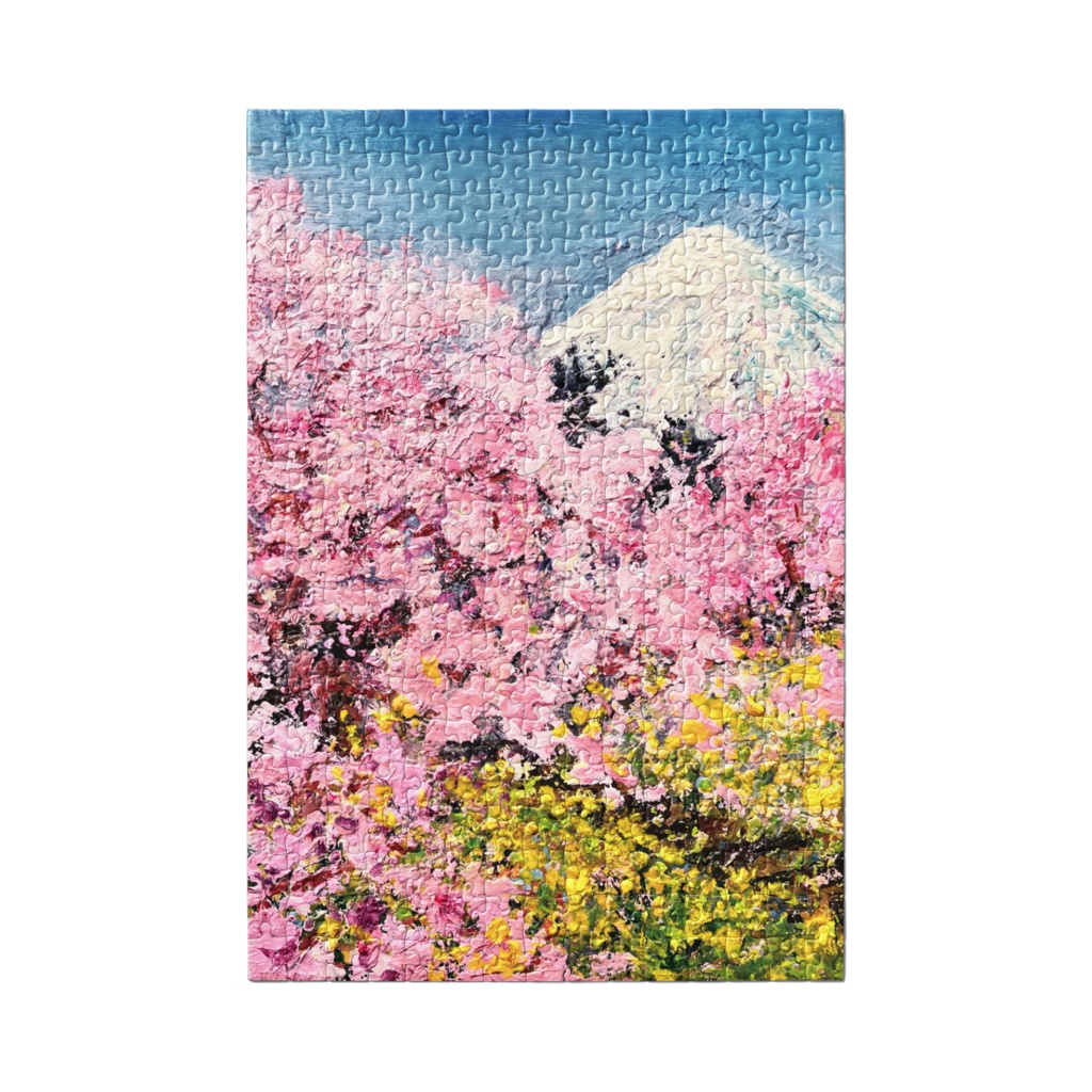 桜と富士山パズル