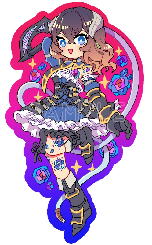 悪魔城アクリルキーホルダー&スタンド