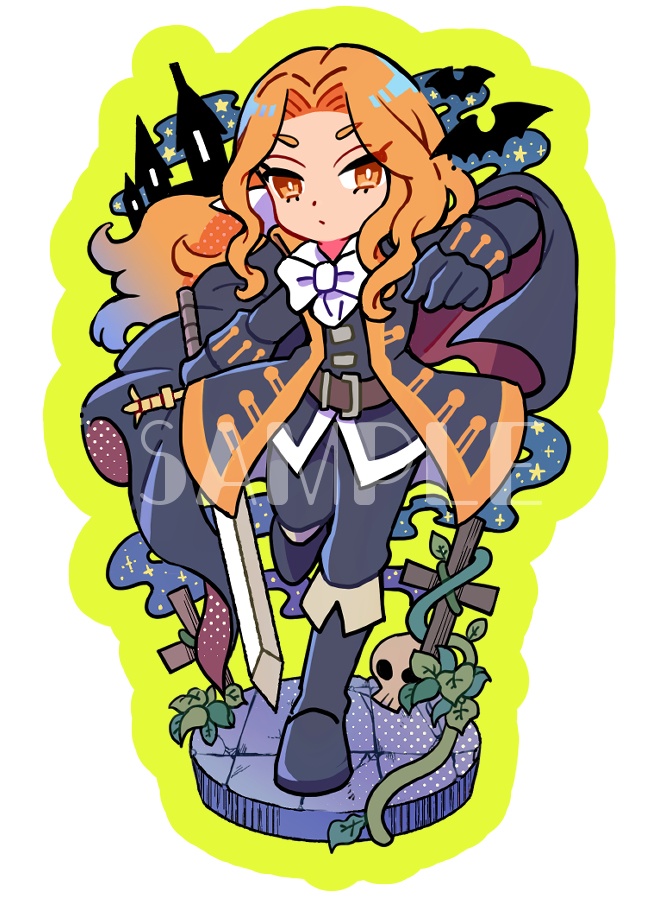 悪魔城ステッカー