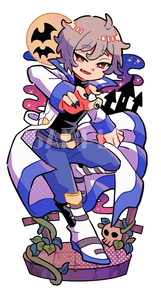 悪魔城アクリルキーホルダー