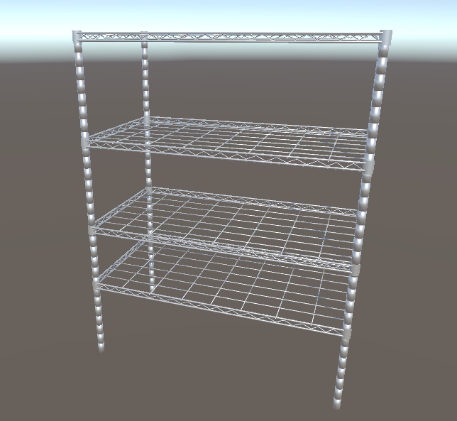 メタルラック3Dモデル