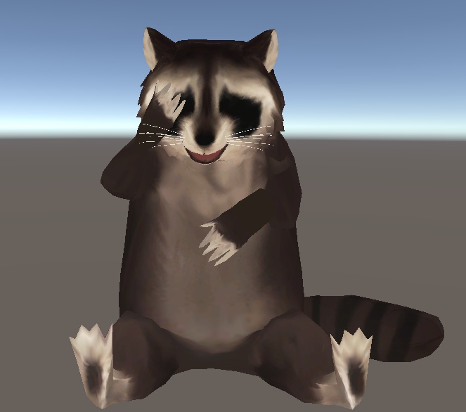 VRChat想定アライグマアバター
