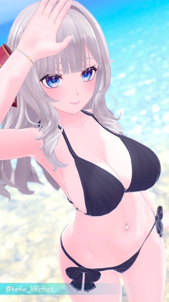 プリンセス ウェーブヘア(イヤリング3種つき)【PB対応】