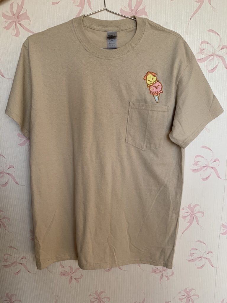 イカタコ刺繍ポケットTシャツ