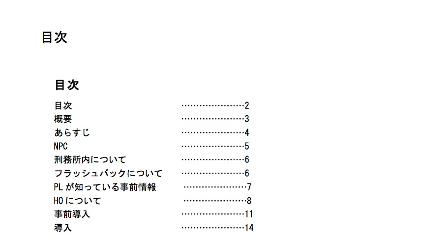 クトゥルフ神話TRPGシナリオ「TABOO〜禁忌を犯した者達〜」
