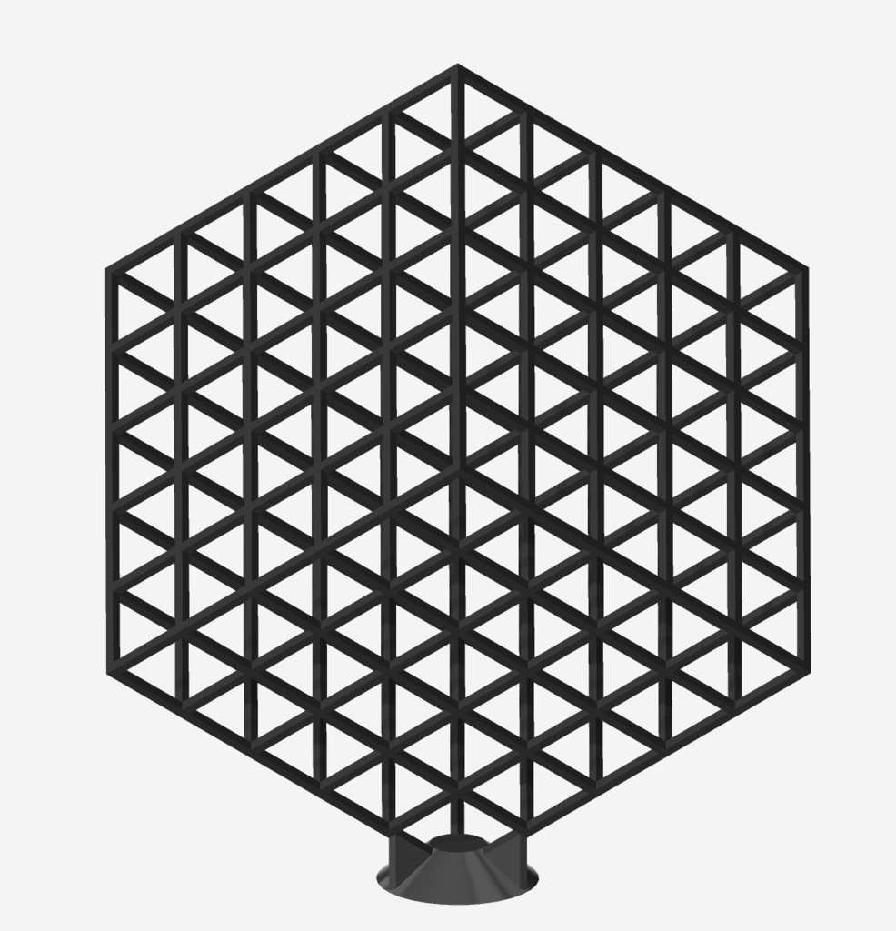 幾何学立体模型　gridcube　【STP.STL】
