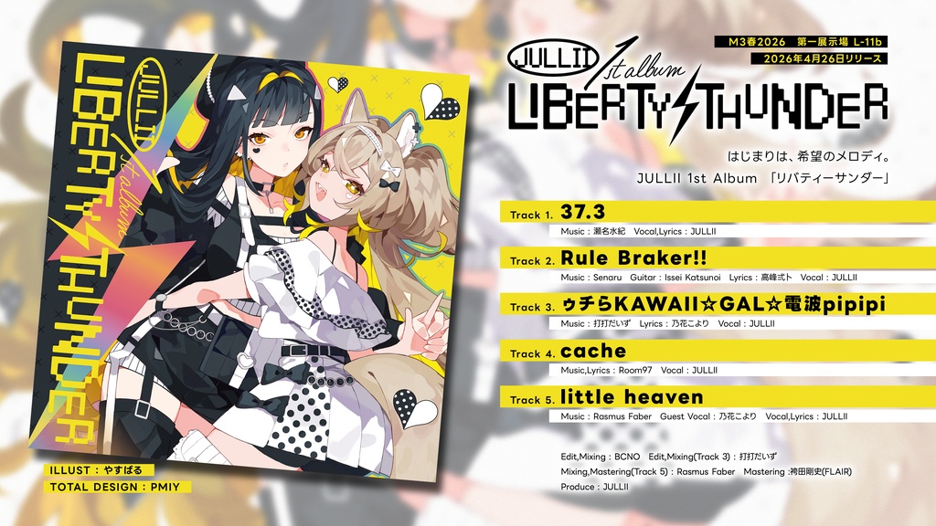 1st Album「LIBERTY THUNDER」