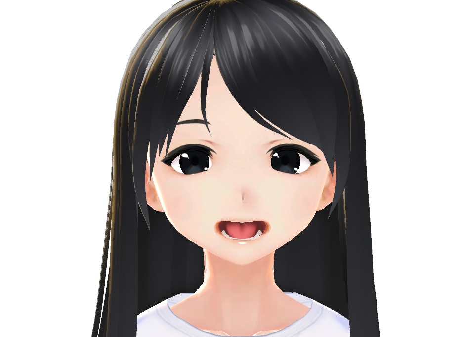 iPhoneフェイストラッキング用モデルサンプル(iFacialMocap/FaceCap向け)