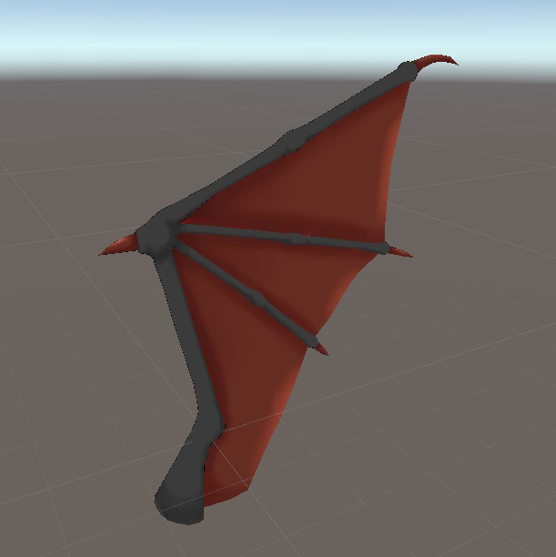 Rigged Dragon Wing