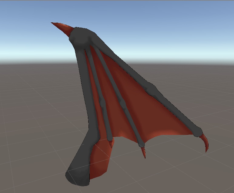 Rigged Dragon Wing