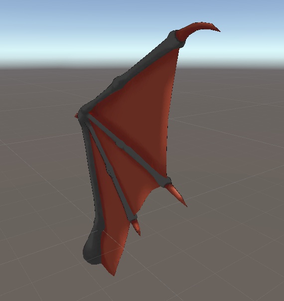 Rigged Dragon Wing