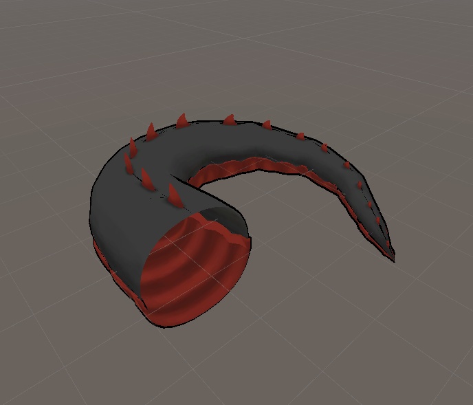 Rigged Dragon Tail