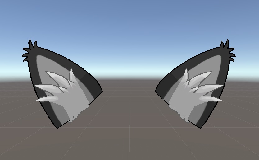 Rigged Cat Ears (fluffy)